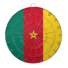 Flagge Kameruns Dartscheibe