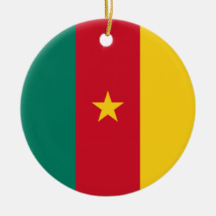 Flagge Kameruns Keramik Ornament
