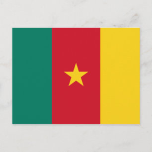 Flagge Kameruns Postkarte