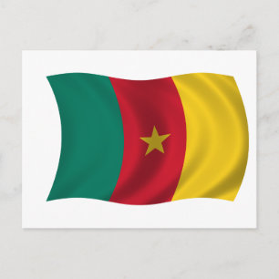 Flagge Kameruns Postkarte