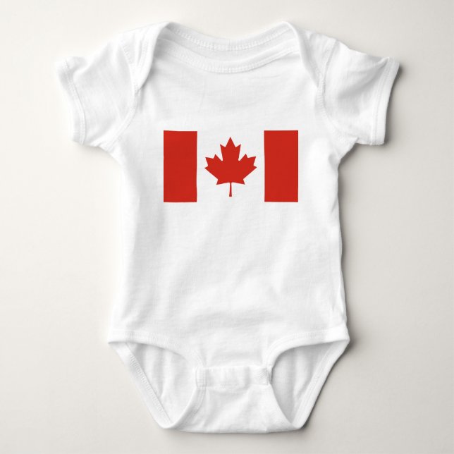 Flagge Kanadas Baby Strampler (Vorderseite)