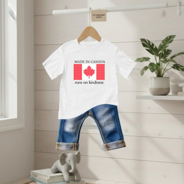 Flagge Kanadas Baby T-shirt (Von Creator hochgeladen)
