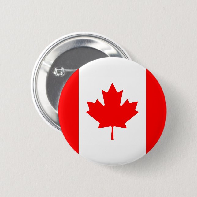 Flagge Kanadas Button (Vorne & Hinten)