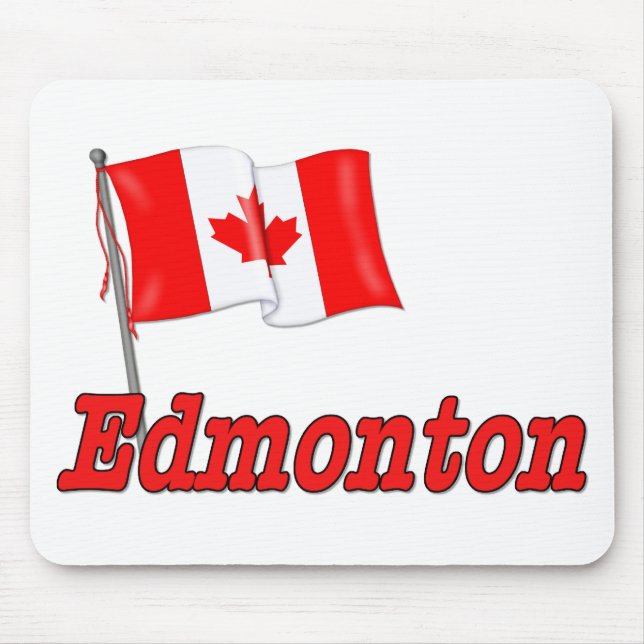 Flagge Kanadas - Edmonton Mousepad (Vorne)