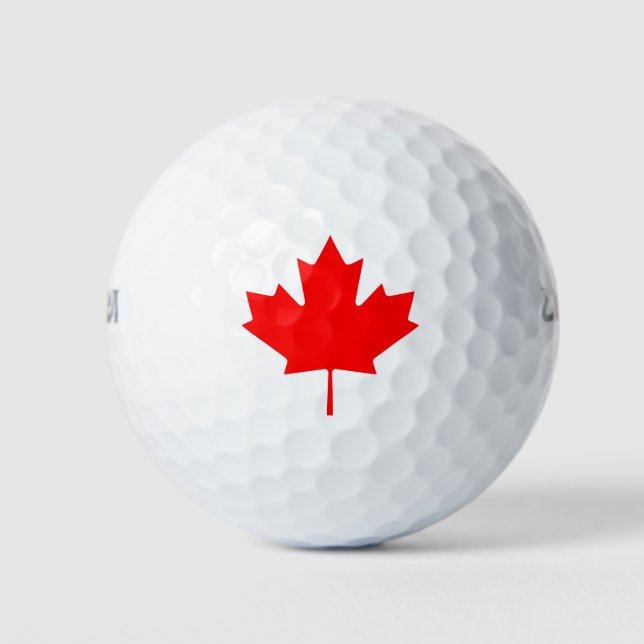 Flagge Kanadas Golfball (Vorderseite)