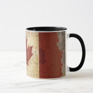 Flagge Kanadas / Grunge... Tasse
