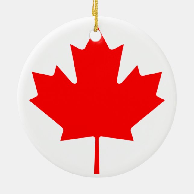 Flagge Kanadas Keramik Ornament (Hinten)
