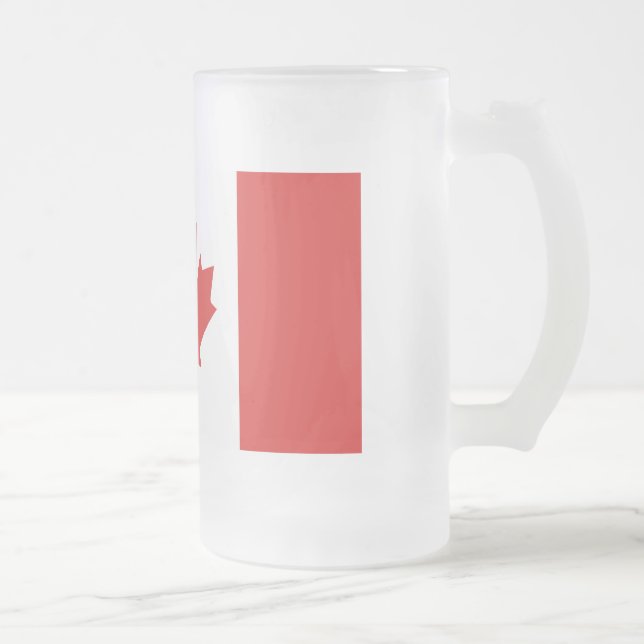 Flagge Kanadas Mattglas Bierglas (Rechts)