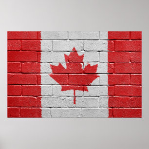 Flagge Kanadas Poster