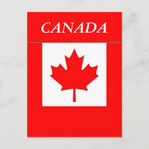 Flagge Kanadas Postkarte