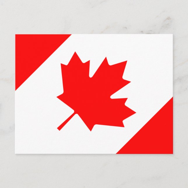 Flagge Kanadas Postkarte (Vorderseite)