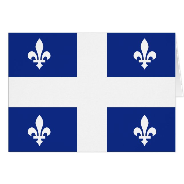 Flagge Kanadas Quebec (Vorderseite (Horizontal))