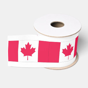 Flagge Kanadas Rosa und Weiß Ripsband