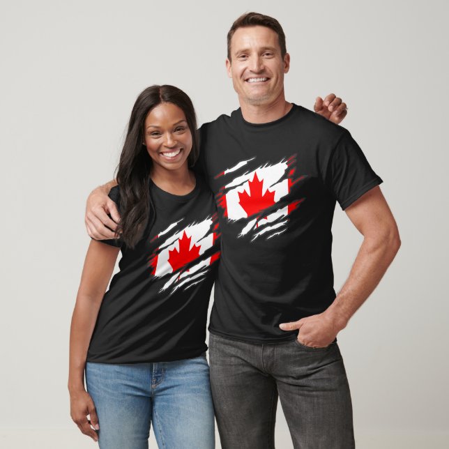 Flagge Kanadas T-Shirt (Unisex)