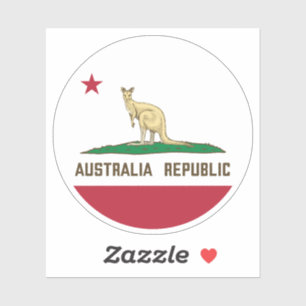 Flagge Kangaroo Aufkleber