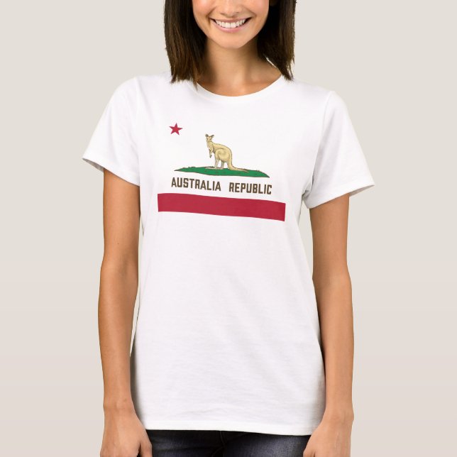 Flagge Kangaroo T-Shirt (Vorderseite)