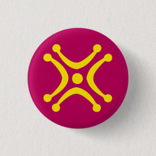 Flagge Kantabriens Lábaru Button
