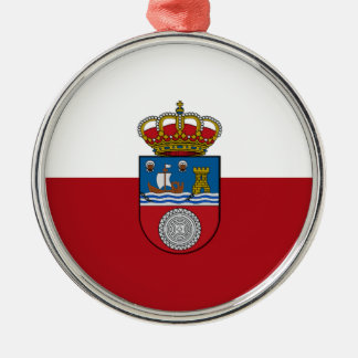Flagge Kantabriens (Spanien) Ornament Aus Metall