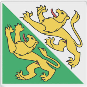 Flagge Kanton Thurgau, Schweiz Aufkleber