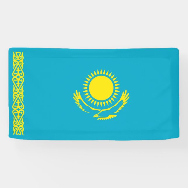 Flagge Kasachstan Banner (Horizontal)