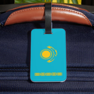 Flagge Kasachstan Gepäckanhänger
