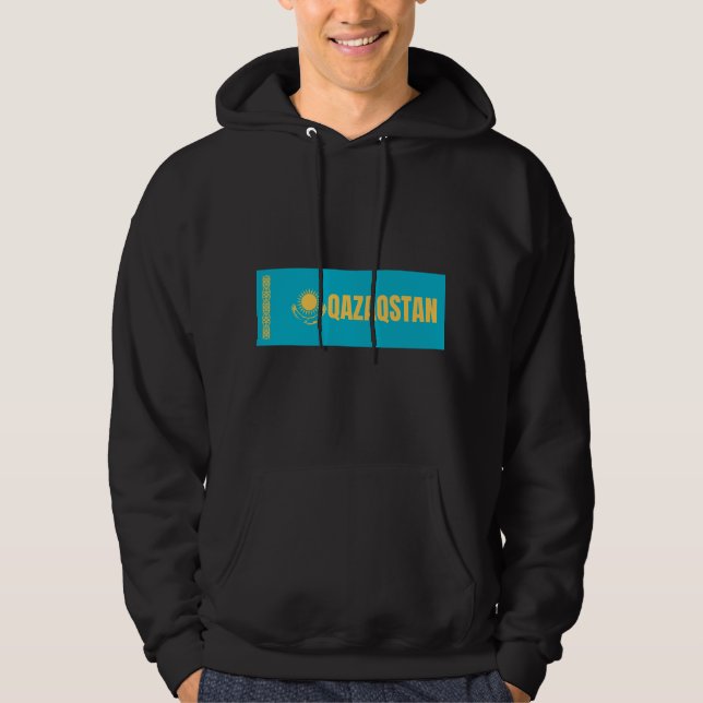 Flagge Kasachstan Hoodie (Vorderseite)