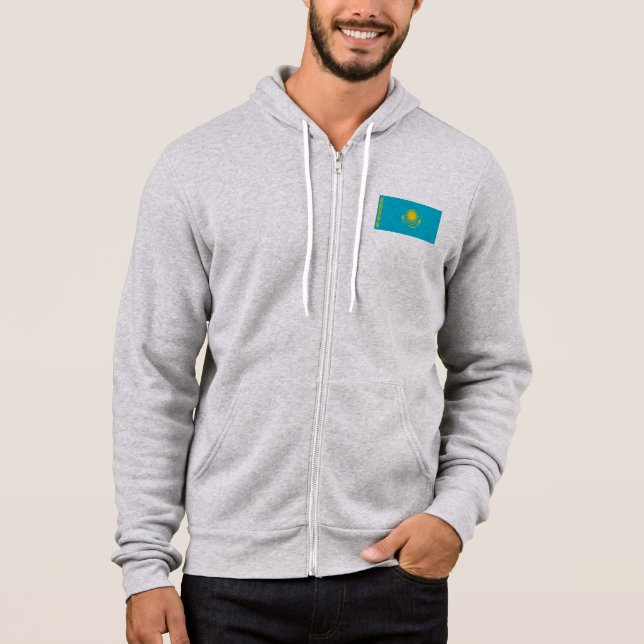 Flagge Kasachstan Hoodie (Vorderseite)
