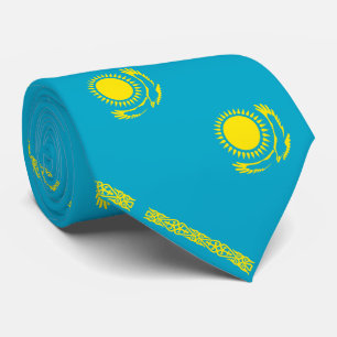 Flagge Kasachstan Krawatte