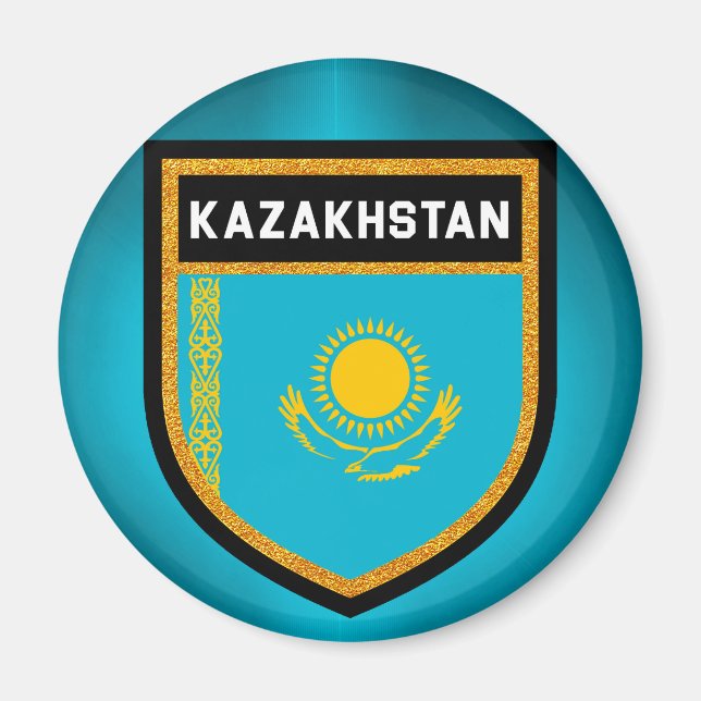 Flagge Kasachstan Magnet (Vorne)