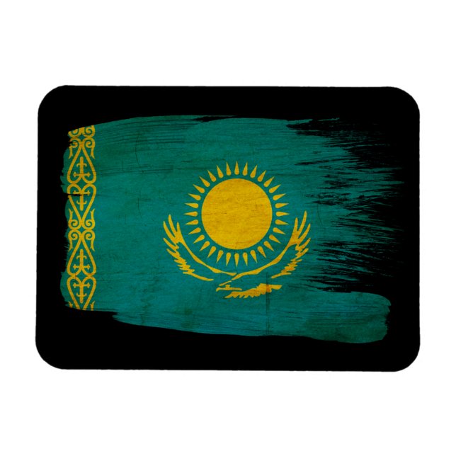 Flagge Kasachstan Magnet (Horizontal)
