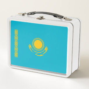 Flagge Kasachstan Metall Brotdose