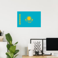 Flagge Kasachstan
