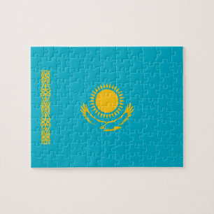 Flagge Kasachstan Puzzle