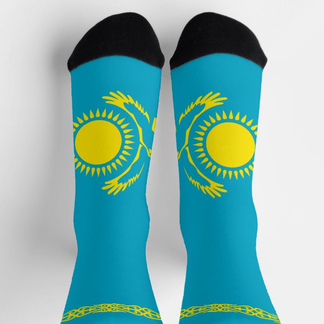 Flagge Kasachstan Socken (Oben)