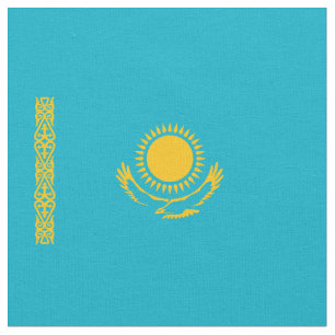 Flagge Kasachstan Stoff