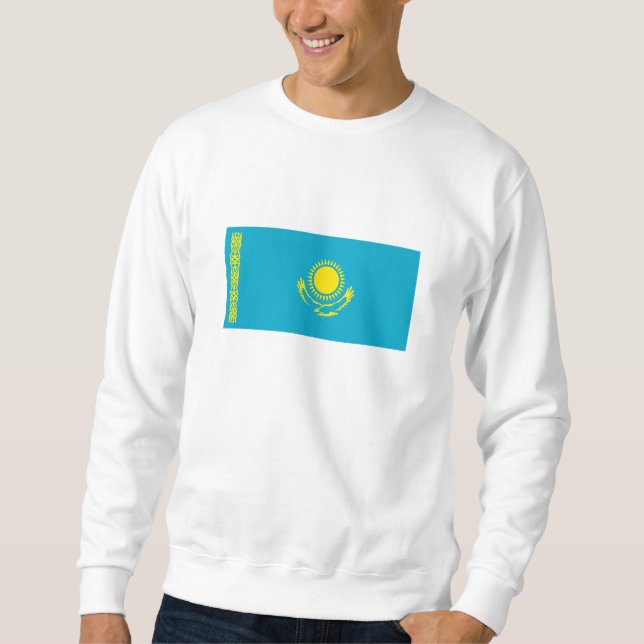 Flagge Kasachstan Sweatshirt (Vorderseite)