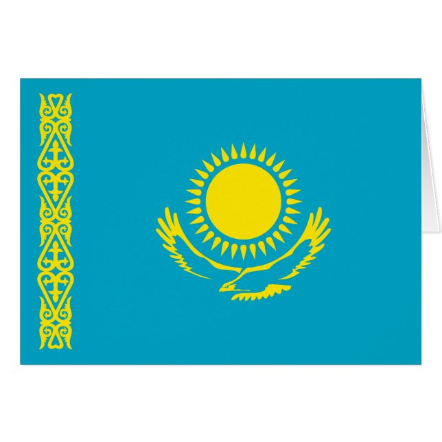 Flagge Kasachstans (Vorderseite (Horizontal))