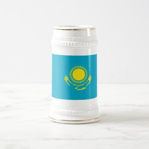 Flagge Kasachstans Bierglas