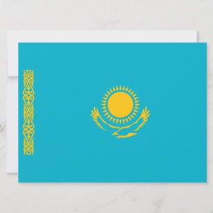 Flagge Kasachstans Karte