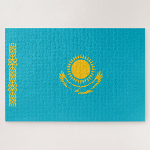 Flagge Kasachstans Puzzle