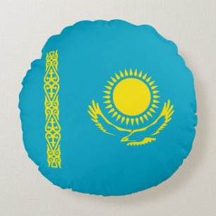 Flagge Kasachstans Rundes Kissen