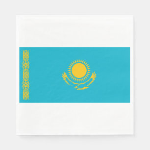 Flagge Kasachstans Serviette