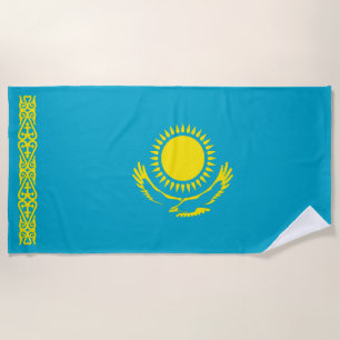 Flagge Kasachstans Strandtuch