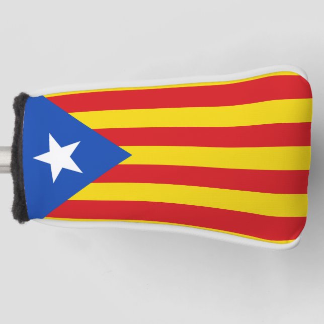Flagge Kataloniens Golf Headcover (Vorderseite)