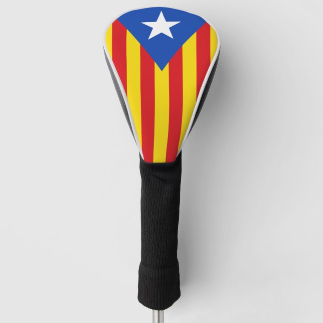 Flagge Kataloniens Golf Headcover (Vorderseite)