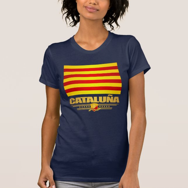 Flagge Kataloniens T-Shirt (Vorderseite)