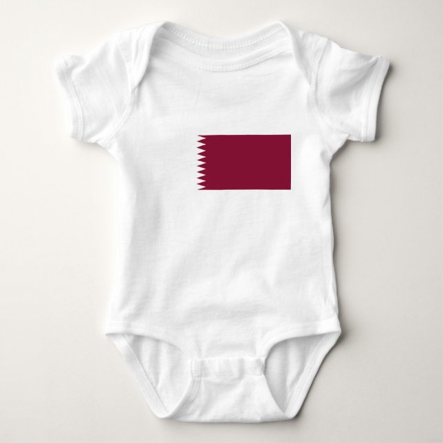 Flagge Katars Baby Strampler (Vorderseite)