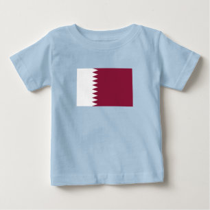 Flagge Katars Baby T-shirt