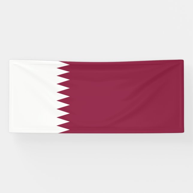 Flagge Katars Banner (Horizontal)