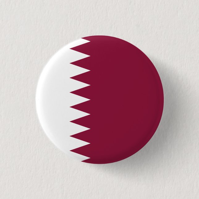 Flagge Katars Button (Vorderseite)